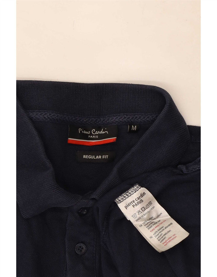 Polo da uomo dalla vestibilità regolare Pierre Cardin in cotone blu navy medio