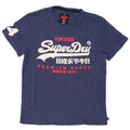 T-shirt grafica da uomo Superdry Top 2XL in cotone blu