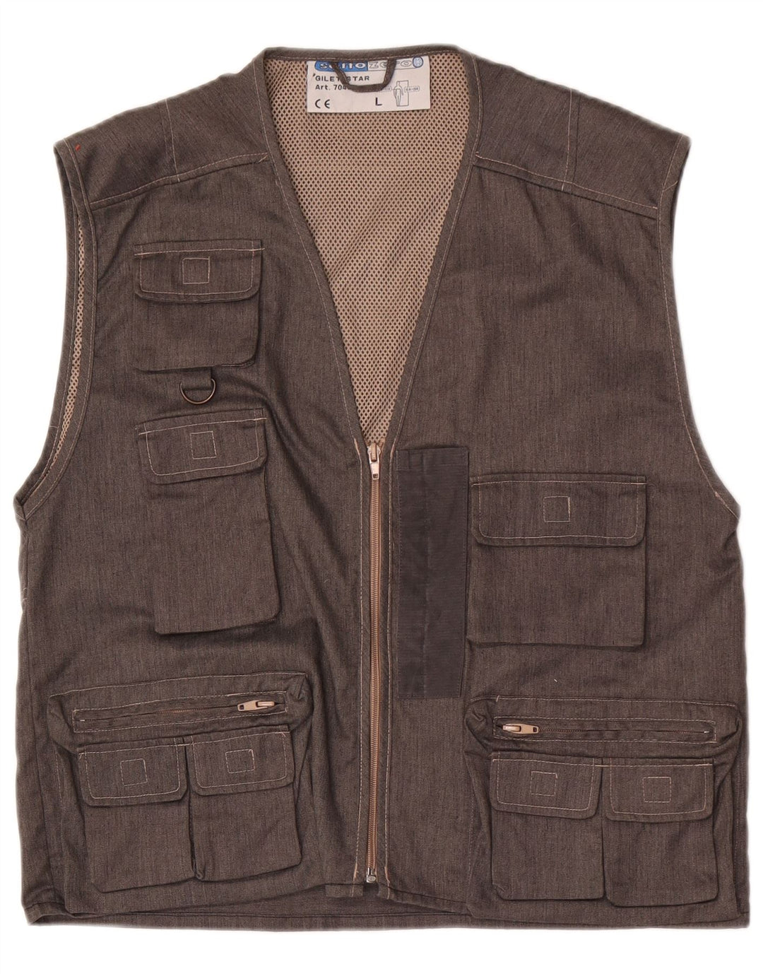 Gilet multiuso da uomo Sotto Zero UK 40 grande cotone grigio