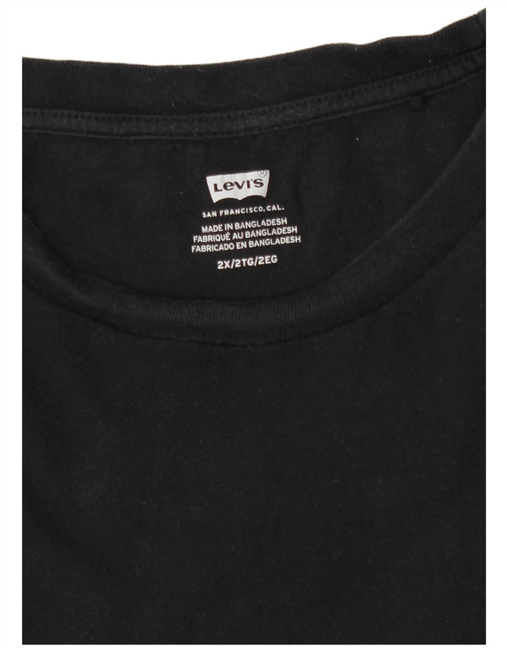 T-shirt da donna Levi's Top UK 20 2XL cotone nero