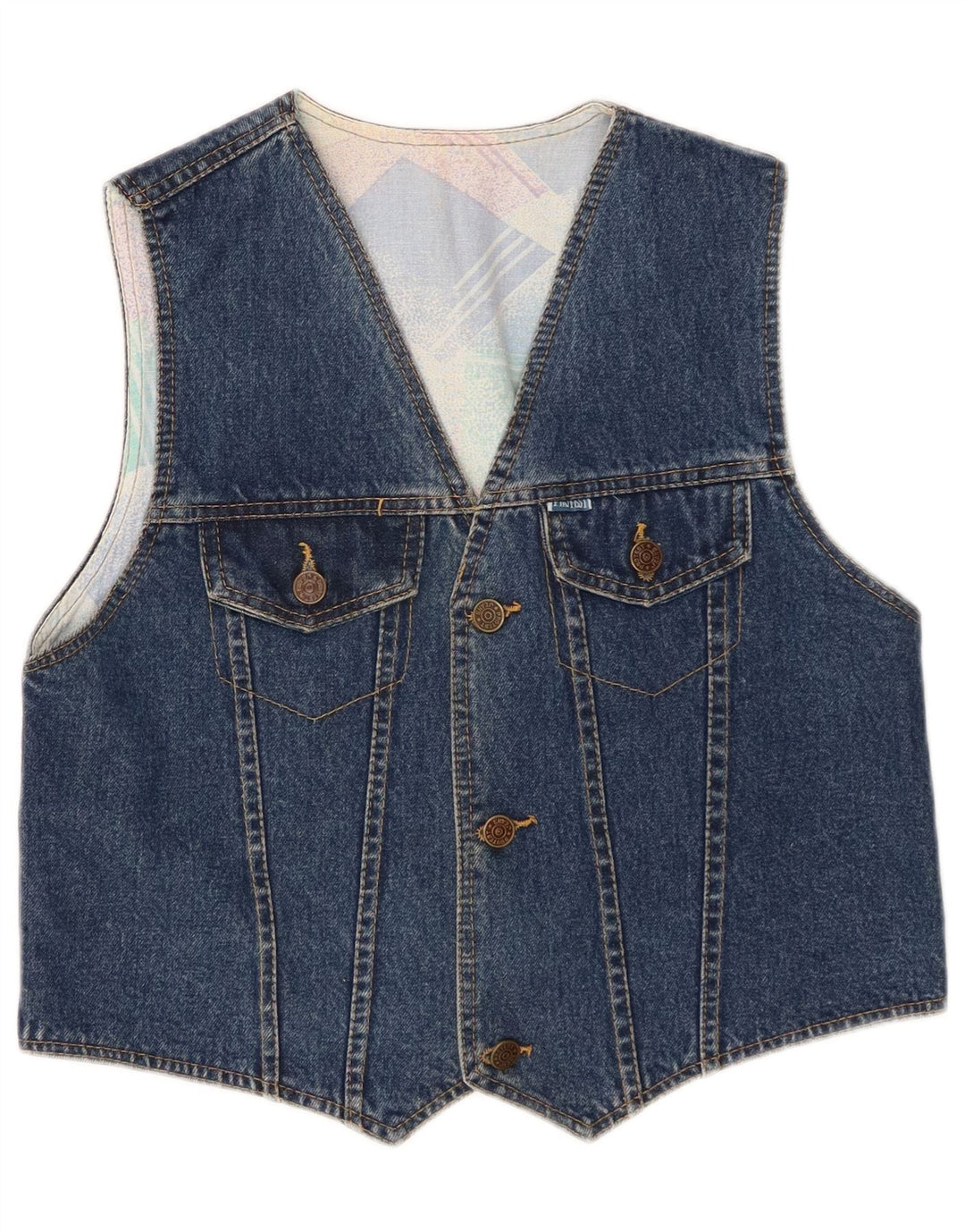 Gilet in denim da donna Protest UK 12 blu medio