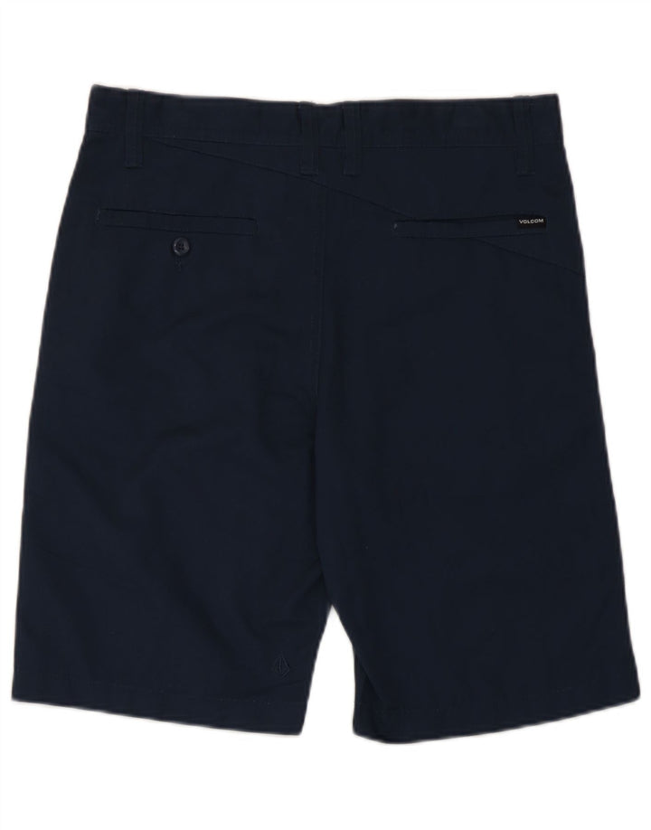 Pantaloncini chino da uomo Volcom W29 Small blu navy in poliestere