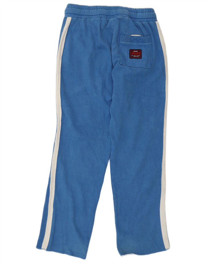 Pantaloni da tuta da uomo Superdry in cotone color block blu medio