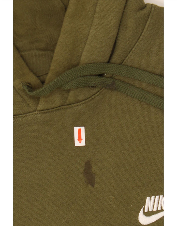 Felpa con cappuccio da uomo NIKE XL in cotone kaki