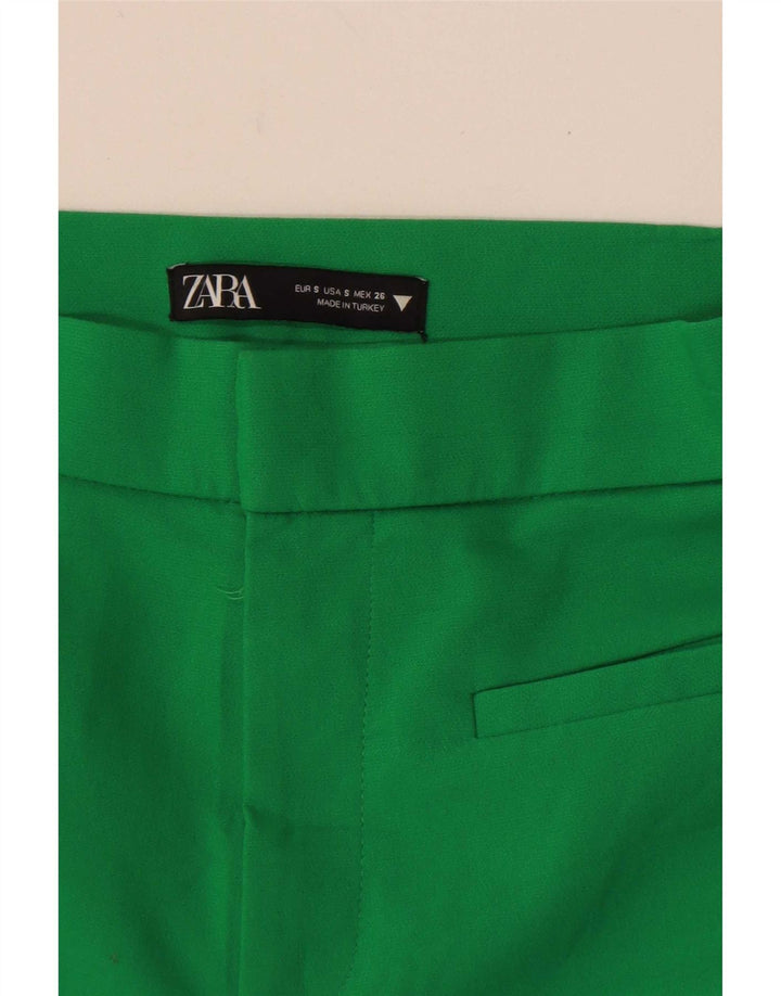 Pantaloni Capri da donna Zara piccoli W26 L22 verdi