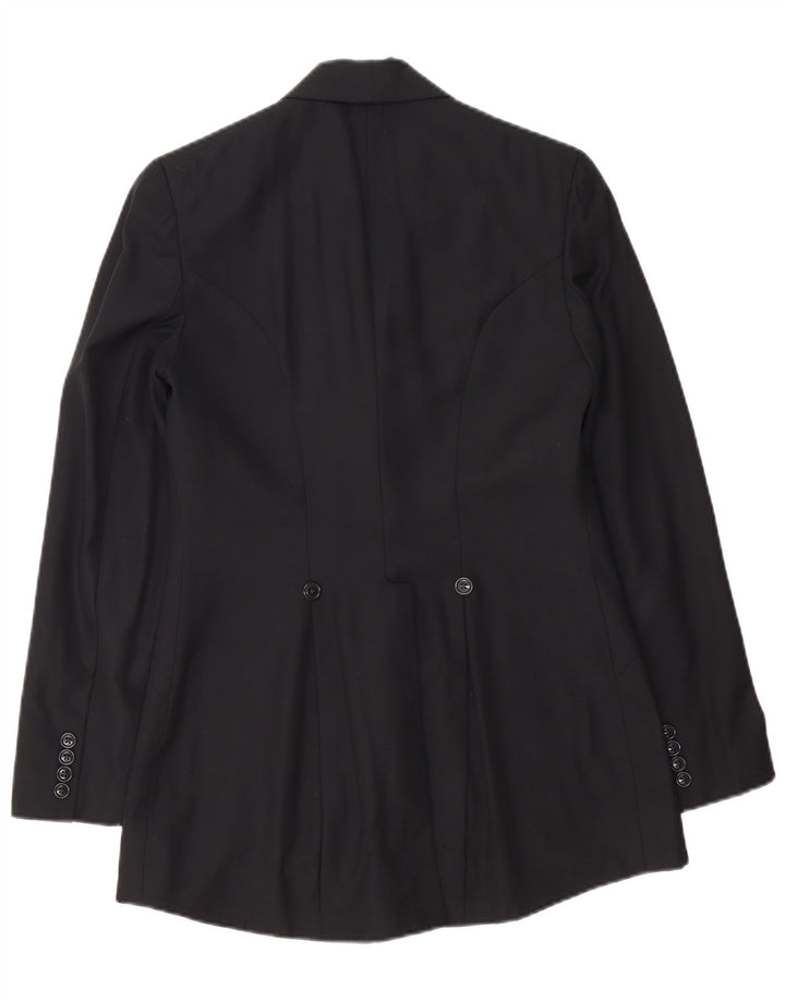 Giacca blazer da donna a 1 bottone Ralph Lauren US 8 lana nera media