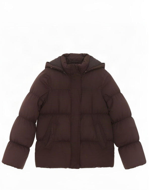 Giacca imbottita con cappuccio da donna Gap UK 10 piccola nera