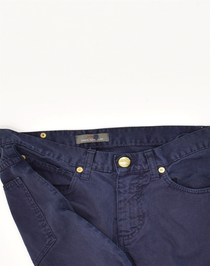 DANIELE ALESSANDRINI Womens Straight Jeans W29 L32  Navy Blue Cotton | Vintage Daniele Alessandrini | Thrift | Second-Hand Daniele Alessandrini | Used Clothing | Messina Hembry 