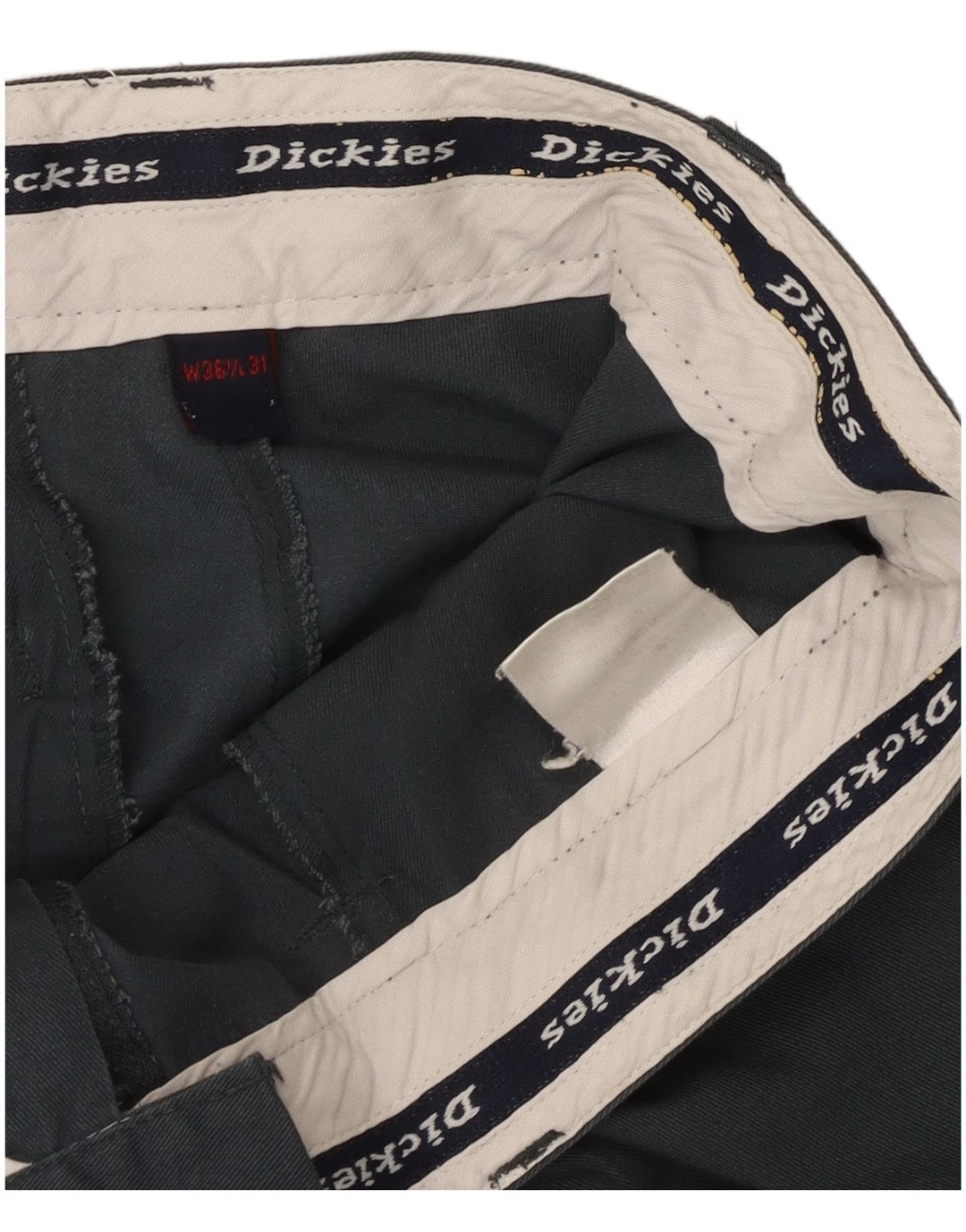 Pantaloni da abito dritti da uomo Dickies W36 L26 poliestere grigio