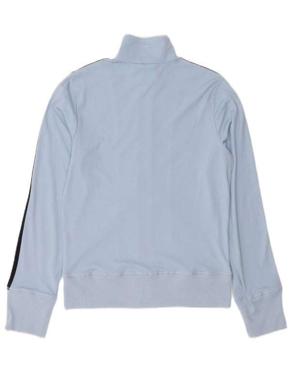 Giacca da tuta da donna Adidas UK 12 poliestere blu medio