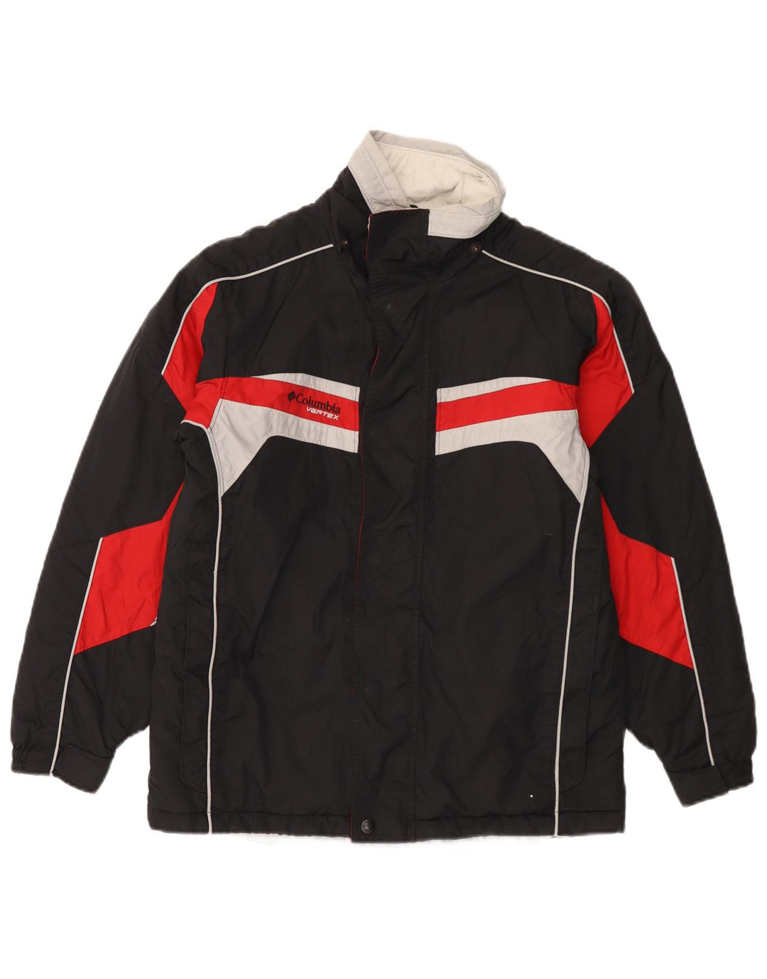 Giacca a vento Columbia da ragazzo 14-15 anni in nylon color block nero
