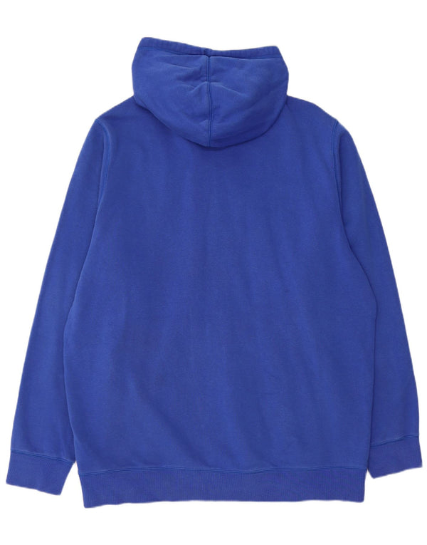 Felpa con cappuccio e zip da uomo UNDER ARMOUR XL in cotone blu