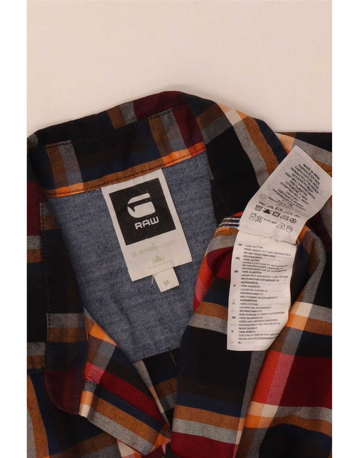 Camicia in flanella da uomo G-Star in cotone a quadri multicolore medio