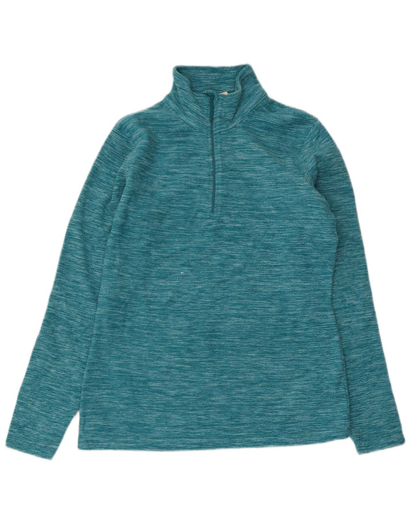 Maglione in pile da donna con collo e zip Mountain Warehouse UK 10 piccolo blu screziato