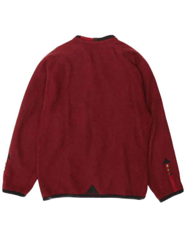 Giacca blazer vintage da uomo a 5 bottoni UK 40 grande lana bordeaux