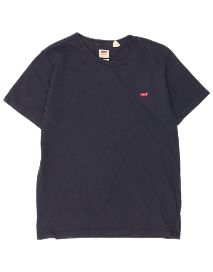 T-shirt standard da uomo Levi's Top Small in cotone blu navy