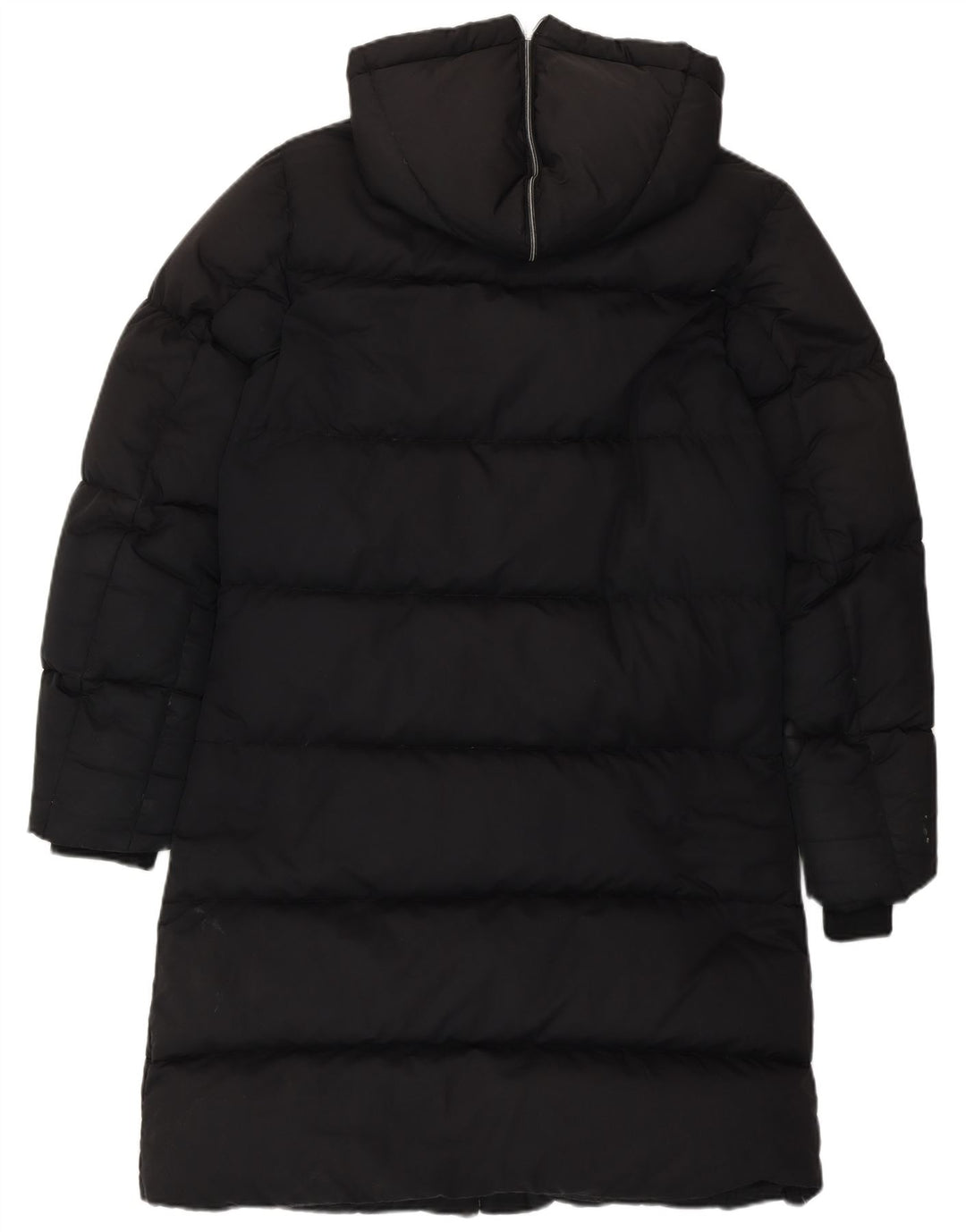 Cappotto imbottito lungo con cappuccio Nike da donna UK 8/10 piccolo nero