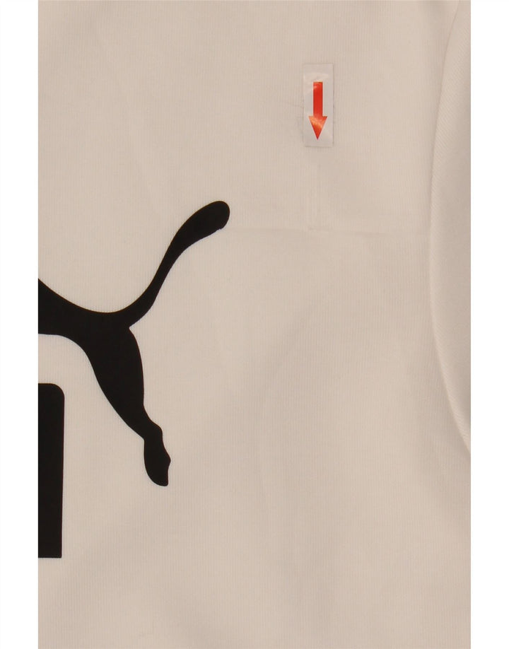Felpa grafica da uomo Puma Maglione grande bianco in poliestere