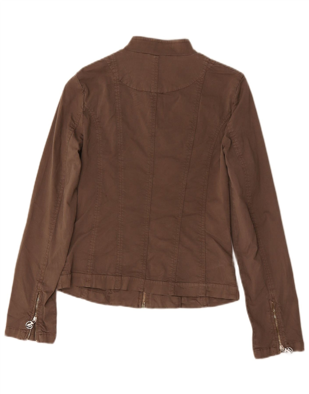 Giubbotto Bomber Donna Trussardi Jeans UK 8 Small Beige