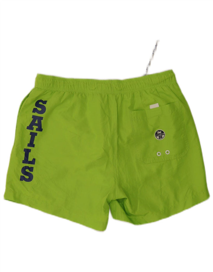 Pantaloncini da bagno grafici da uomo North Sails grandi in poliestere verde