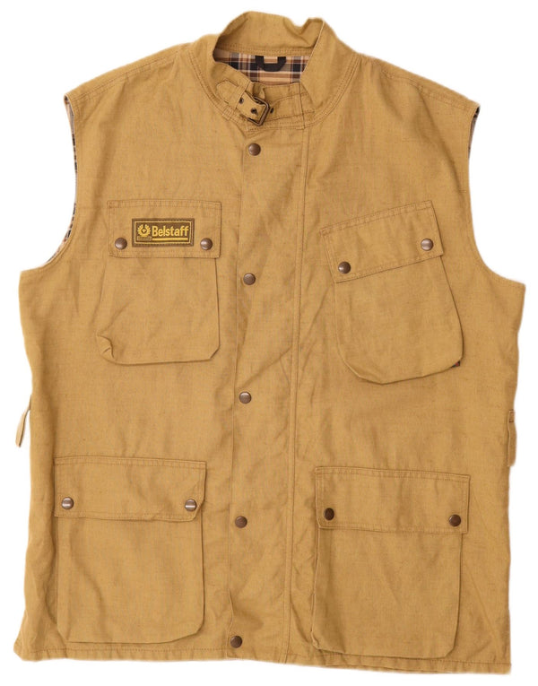 Gilet utility da uomo Belstaff UK 46 3XL Lino beige