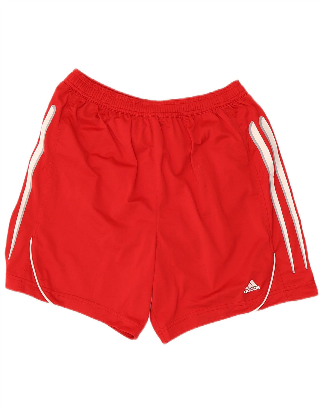 Pantaloncini sportivi Adidas da uomo in poliestere rosso medio