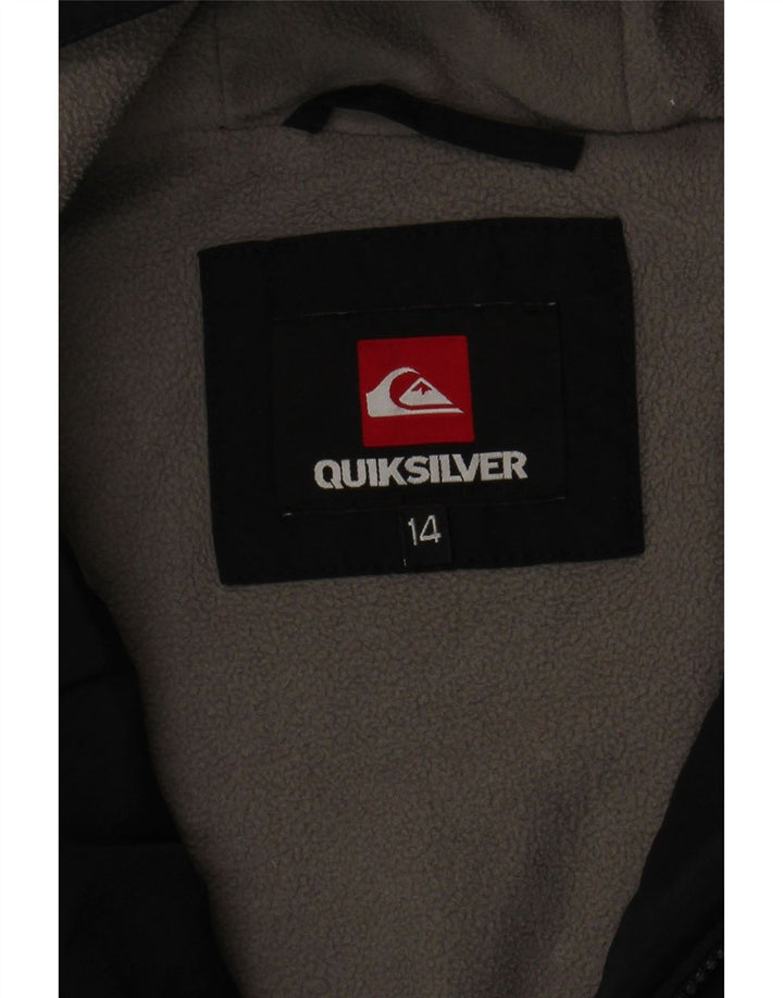 Giacca imbottita con cappuccio Quiksilver da ragazzo 13-14 anni nera