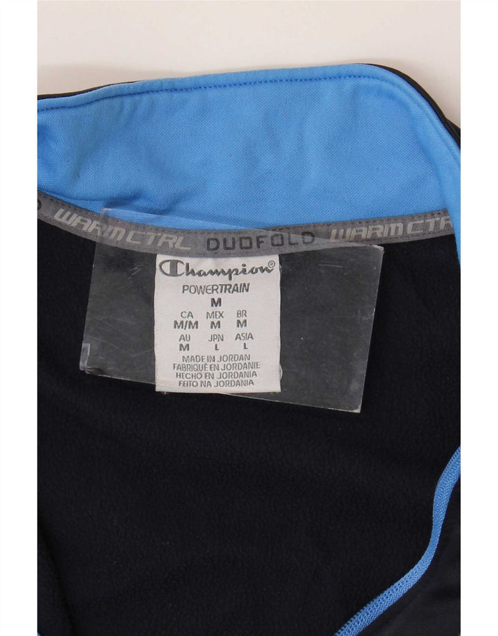 Giacca superiore della tuta da uomo Champion, poliestere color block medio blu navy