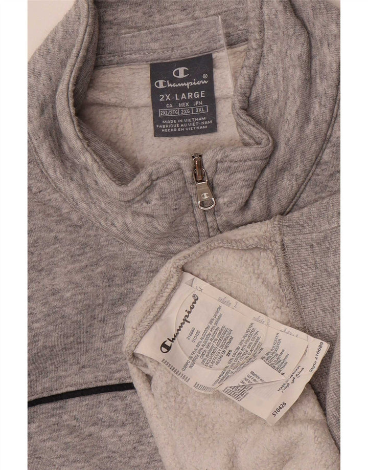 Giacca da tuta da uomo Champion 2XL Cotone grigio