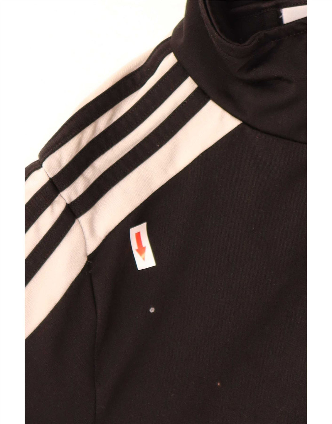 Giacca da tuta da donna Adidas UK 14 poliestere color block medio nero