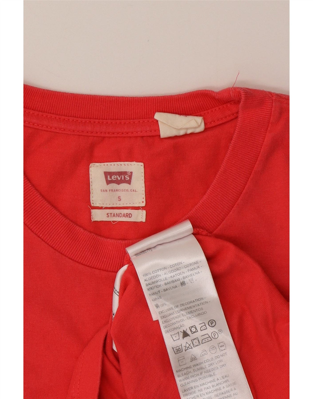 T-shirt standard da uomo LEVI'S Top piccola rossa in cotone
