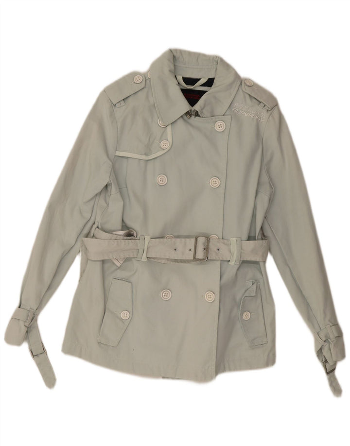 Cappotto da marinaio corto da donna Superdry UK 16 grande cotone verde