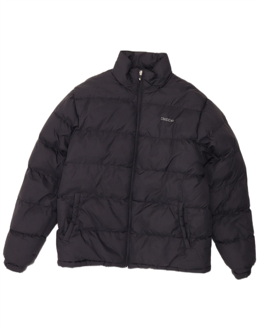 Giacca imbottita grafica da uomo KAPPA UK 40 grande poliestere blu navy