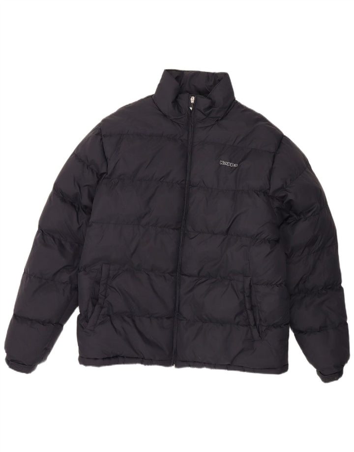 Giacca imbottita grafica da uomo KAPPA UK 40 grande poliestere blu navy