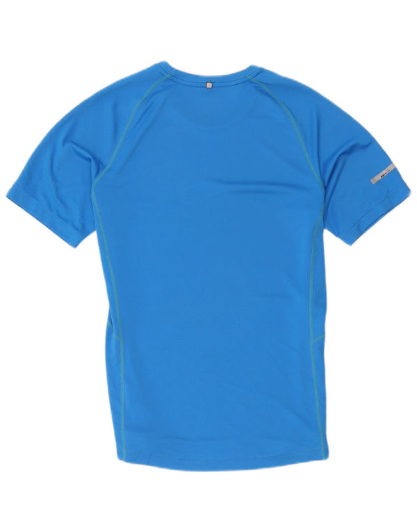 T-shirt Nike Dri Fit da uomo, top in poliestere blu medio