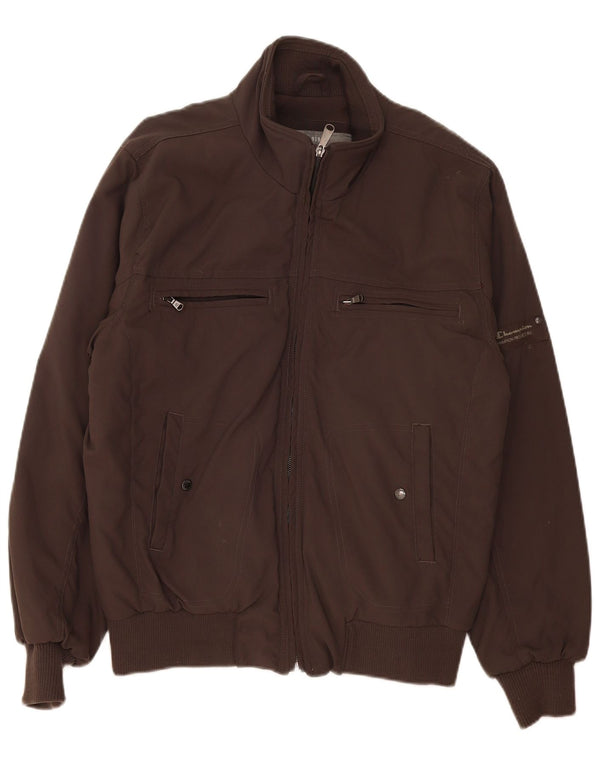 Giubbotto bomber da uomo Champion UK 40 Large Marrone Poliammide