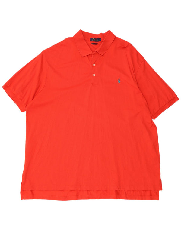 POLO RALPH LAUREN Polo grande da uomo 3XL in cotone rosso