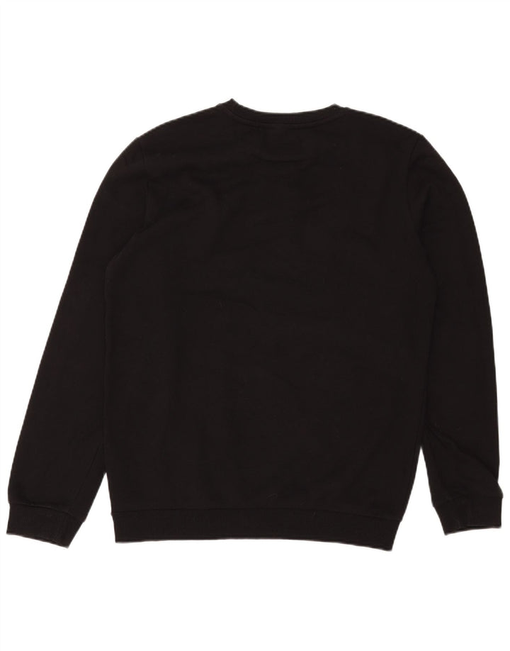 Felpa grafica da uomo Puma Maglione piccolo cotone nero