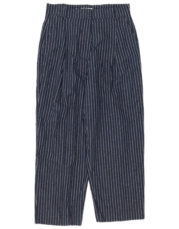 Pantaloni chino a vita alta da donna John Lewis UK 12 Medium W32 L28 Blu Navy