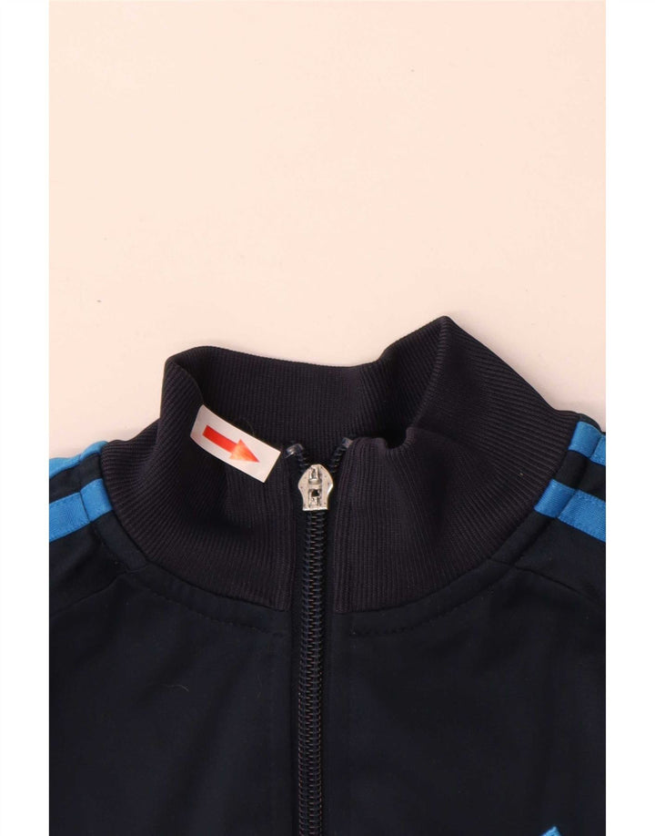 Giacca da tuta Adidas Clima 365 da ragazzo 7-8 anni in poliestere blu navy