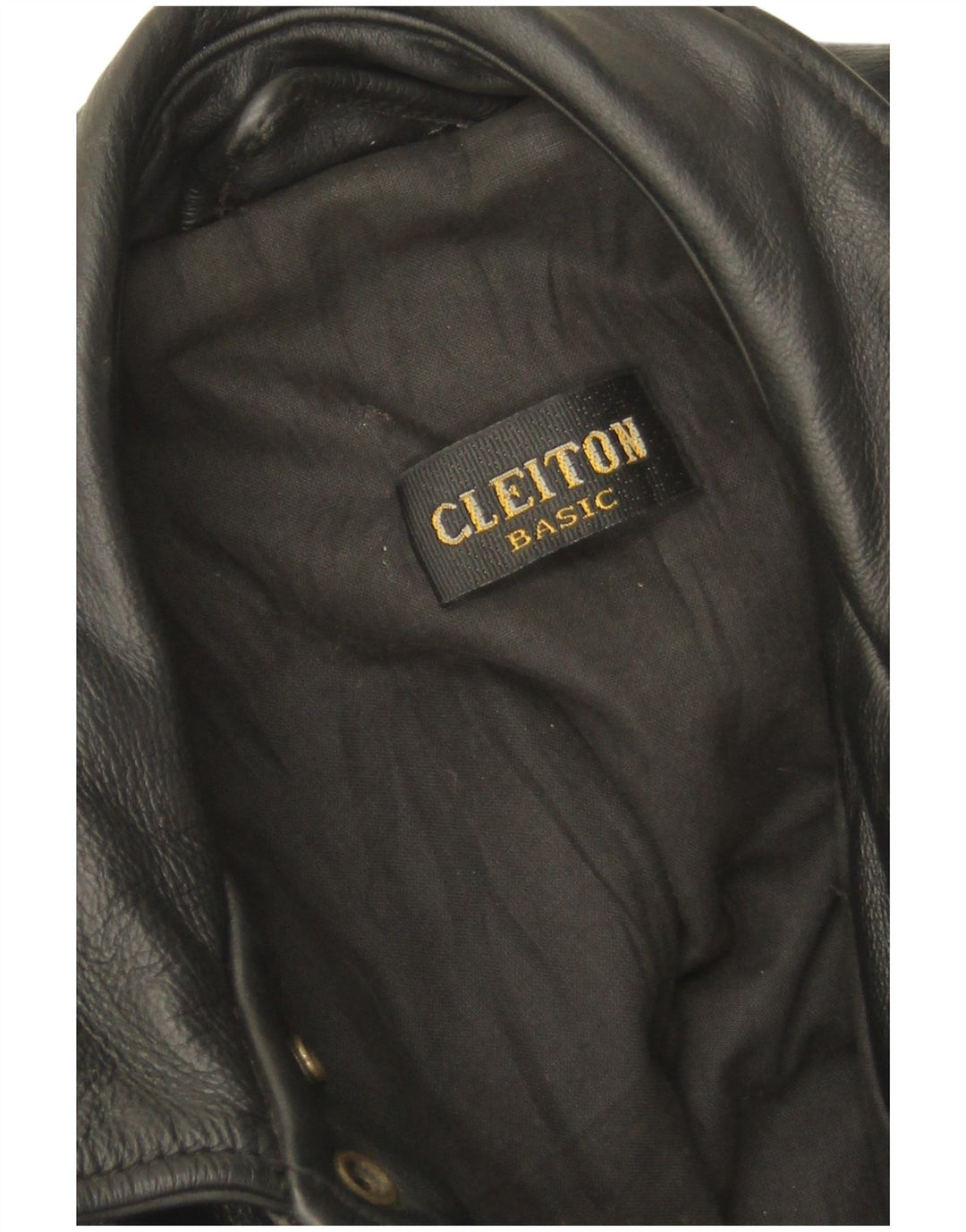 Giacca in pelle vintage da uomo UK 42 XL nera