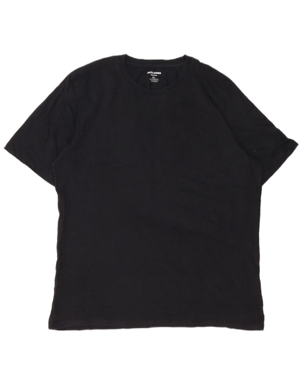 T-shirt da uomo Jack & Jones Top 2XL cotone nero