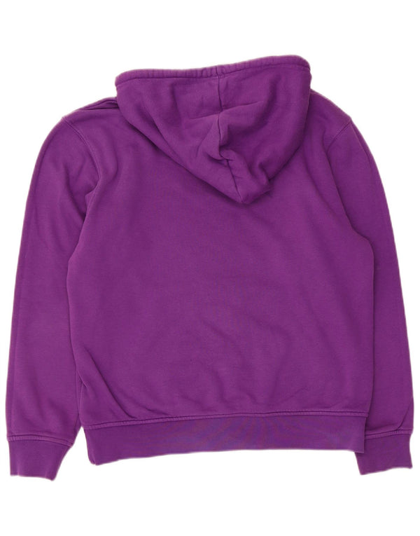 Maglione con cappuccio oversize da donna Adidas UK 10 piccolo cotone viola