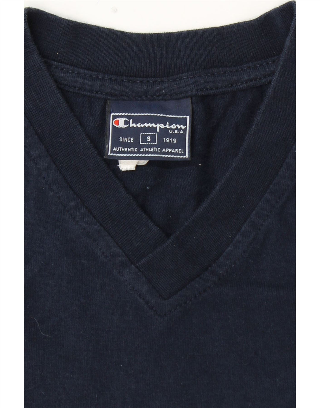 CHAMPION T-shirt grafica da uomo Top piccola in cotone color block blu navy