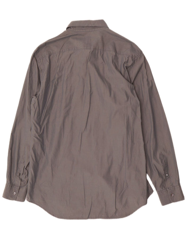 Camicia da uomo Calvin Klein taglia 43 grande cotone grigio