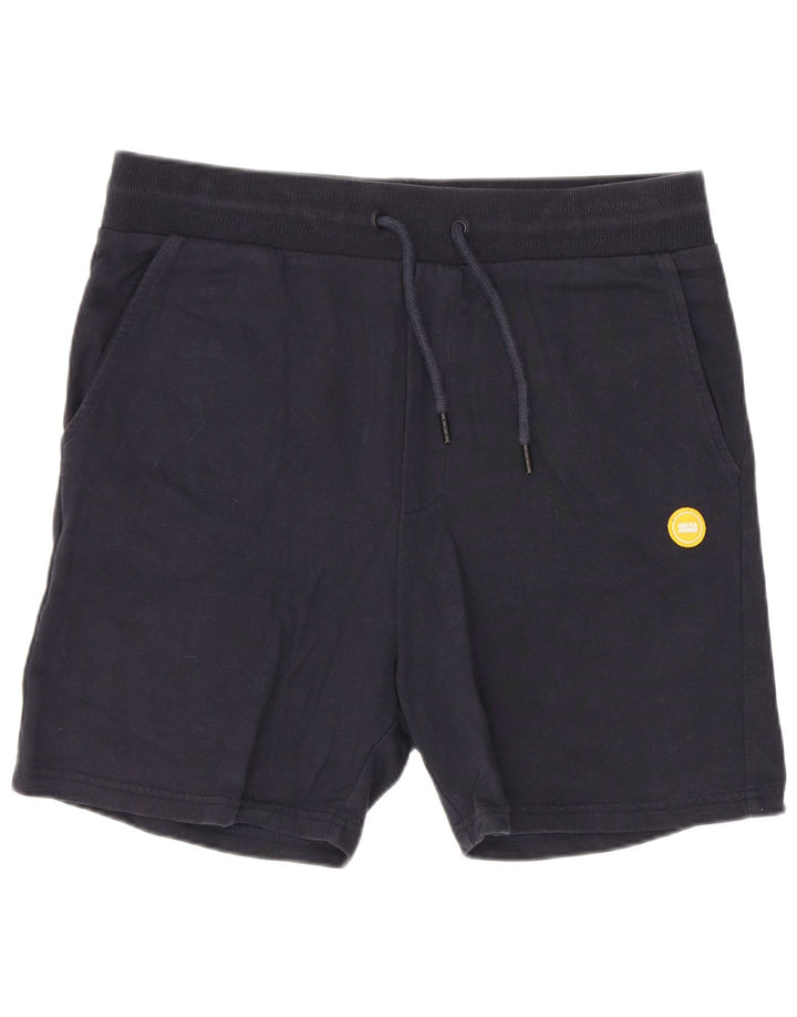 Pantaloncini sportivi da uomo Jack & Jones medi in cotone blu navy