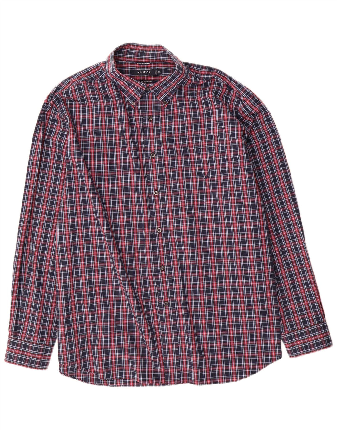 Camicia da uomo Nautica 2XL in cotone a quadri blu navy
