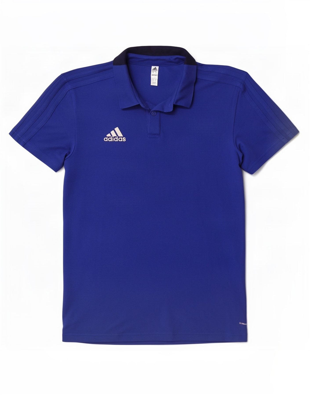 Polo Adidas Climalite da uomo in cotone color block blu medio