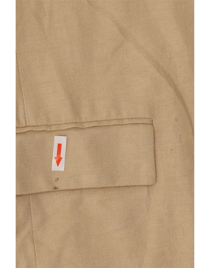 Giacca blazer aperta da donna con maniche a 3/4 Zara UK 12 Beige medio