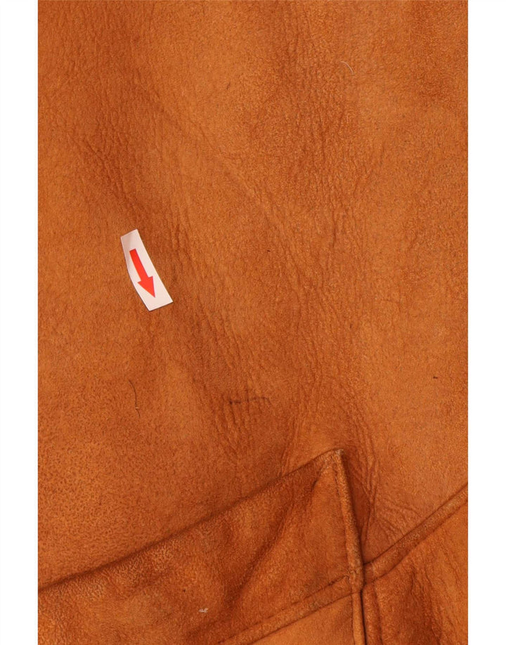 Cappotto oversize in shearling vintage da donna UK 16 grande beige
